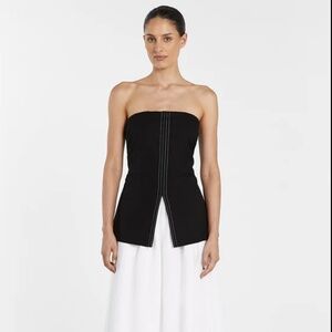 DISSH Suki Black Strapless Top Size 4